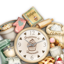 Load image into Gallery viewer, Bradford Exchange Homemade Happiness Wall Clock Celebrates The Joy Of Baking - RCE Global Solutions
