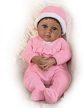Load image into Gallery viewer, The Ashton - Drake Galleries Kayla the Comfort Doll Designed for Dementia and Alzheimer&#39;s Therapy Realistic African American Black Baby Girl Weighted Poseable with Soft RealTouch® Vinyl Skin 18-inches - RCE Global Solutions
