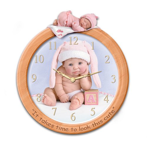 It Takes Time To Look This Cute Sculpted Wall Clock by The Bradford Exchange - RCE Global Solutions