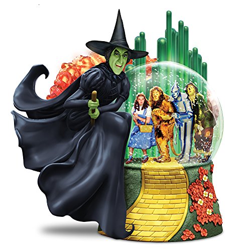 The Bradford Exchange Wizard of OZ Wicked Witch of The WEST Musical Glitter Globe Lights Up