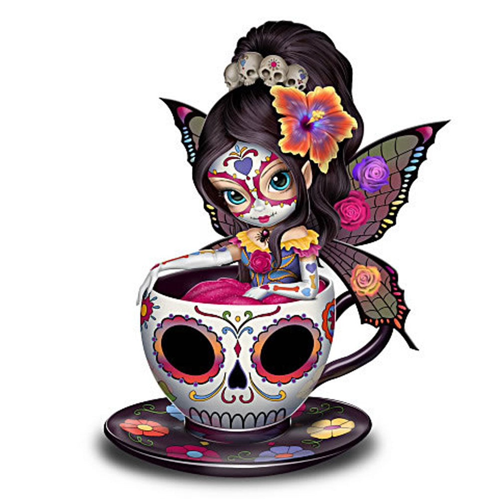 The Hamilton Collection Jasmine Becket-Griffith Tea With The Spirits Sweet Jasmine Tea Cup Figurine - RCE Global Solutions