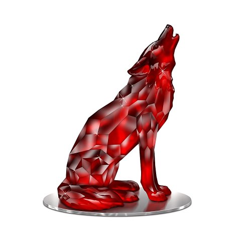 The Hamilton Collection Wolf Figurine: Guardian of The Red Diamond - RCE Global Solutions