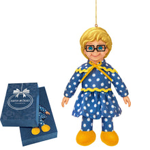 Load image into Gallery viewer, The Ashton-Drake Galleries Mrs. Beasley Doll Plush Christmas Ornament Says Her 11 Iconic Phrases 5.5-inches - RCE Global Solutions
