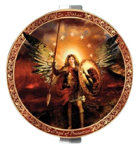 Load image into Gallery viewer, The Bradford Exchange St. Michael Angel of Protection Plate #1 Power of His Will Archangels - RCE Global Solutions
