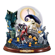 Load image into Gallery viewer, The Bradford Exchange Disney Tim Burton&#39;s The Nightmare Before Christmas Illuminated Musical Snowglobe - RCE Global Solutions
