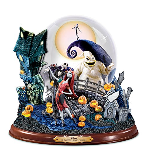 The Bradford Exchange Disney Tim Burton's The Nightmare Before Christmas Illuminated Musical Snowglobe - RCE Global Solutions