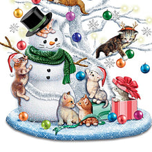 Load image into Gallery viewer, The Bradford Exchange Purr-fectly Mischievous Illuminated Kitten Tabletop Christmas Tree 13-inches - RCE Global Solutions
