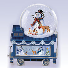 Load image into Gallery viewer, The Bradford Exchange Musical Snowglobe Train Collection: Snowglobe Train Issue #5 Christmas Decoration by Dona Gelsinger 4-inches - RCE Global Solutions
