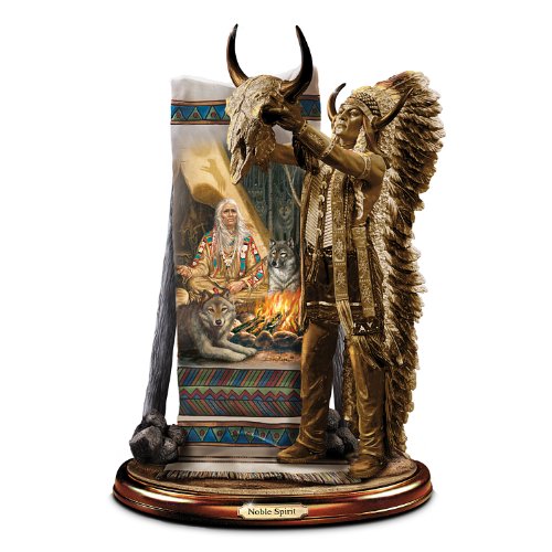 The Bradford Exchange Russ Docken Native American Inspired Cold-Cast Bronze Sculpture: Noble Spirits - RCE Global Solutions