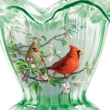 Load image into Gallery viewer, The Bradford Exchange Cardinal Serenade Issue #1 Hand-Blown Art Glass Bowl by James Hautman  7.25-inches - RCE Global Solutions
