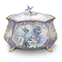 Load image into Gallery viewer, Lena Liu Precious Treasure Hummingbird Music Box by The Bradford Exchange - RCE Global Solutions
