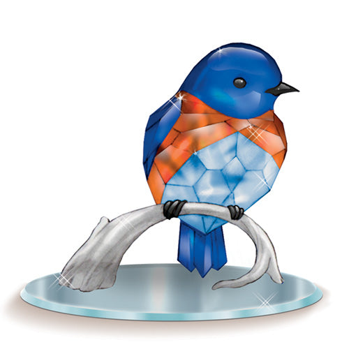 The Hamilton Collection "Beauty of the Sapphire" Reflections of the Songbird Figurine Collection by Blake Jensen