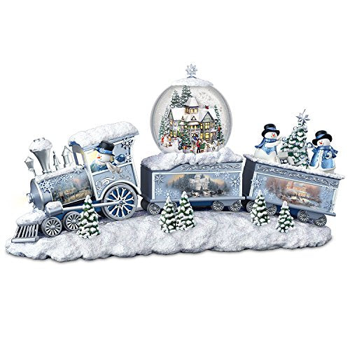 The Bradford Exchange Thomas Kinkade Snowfall Express Illuminated Snowglobe Train - RCE Global Solutions