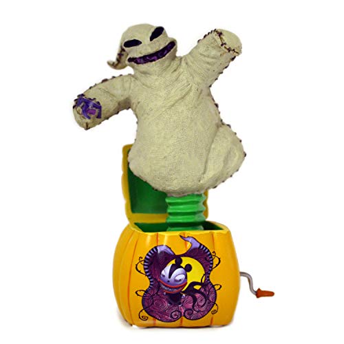 The Nightmare Before Christmas Oogie Boogie Figurine Jack-in-The-Box Sculpture Exclusively from The Hamilton Exchange | Disney Oogie Boogie Resin Figurine Part of The Jack in The Box Collection - RCE Global Solutions