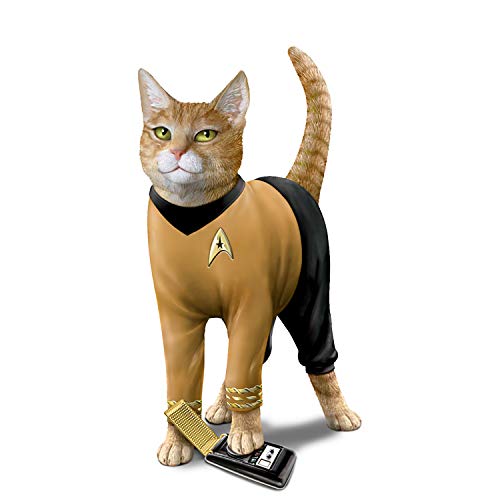 The Hamilton Collection Star Trek Cat-Tain Kirk Hand-Painted Cat Figurine - RCE Global Solutions