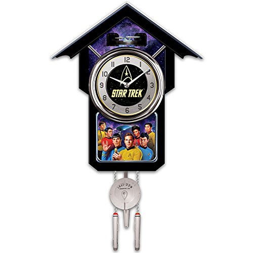 The Bradford Exchange Star Trek Cuckoo Clock with Sound, Motion and Original Series Crew - RCE Global Solutions