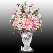 Load image into Gallery viewer, The Bradford Exchange Lena Liu Always in Bloom Floral and Crystal Vase Centerpiece: Lights Up - RCE Global Solutions
