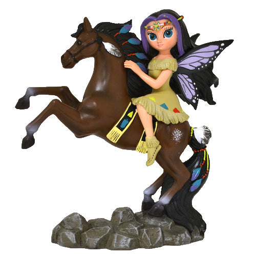 The Hamilton Collection Moonracer Fairy Spirit Riders Native Horse Figurine by Jasmine Becket-Griffith & Laurie Prindle Art Collaboration 5-inches - RCE Global Solutions