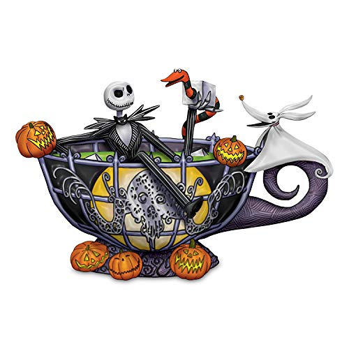 The Hamilton Collection Disney Tim Burton's The Nightmare Before Christmas Delightfully Dark Glow in The Dark Figurine - RCE Global Solutions