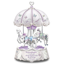Load image into Gallery viewer, The Bradford Exchange Granddaughter I Wish You Musical Revolving Carousel Lights Up - RCE Global Solutions
