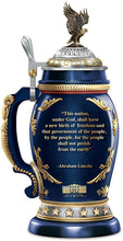 Load image into Gallery viewer, The Bradford Exchange President Abraham Lincoln Heirloom Porcelain Stein - RCE Global Solutions
