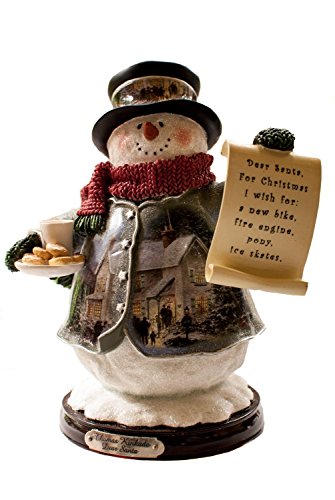 Thomas Kinkade The Bradford Exchange Dear Santa Snowman Figurine - RCE Global Solutions