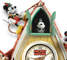 Load image into Gallery viewer, The Bradford Exchange Disney Mickey Mouse Through The Years Cuckoo Clock with Lights Music and Motion - RCE Global Solutions
