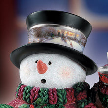 Load image into Gallery viewer, Thomas Kinkade Limited Edition *Holiday Lights* Snowman 2nd in Series - RCE Global Solutions
