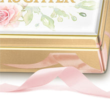 Load image into Gallery viewer, The Bradford Exchange I Love That You&#39;re My Daughter Handcrafted Mirrored Music Box Featuring A Floral Design with Beveled Edges &amp; A Golden Reflective Glass Base - RCE Global Solutions
