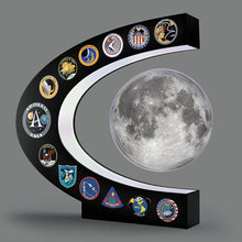 Load image into Gallery viewer, The Bradford Exchange Apollo Missions Spinning Levitating Moon Sculpture with Base That Lights Up - RCE Global Solutions
