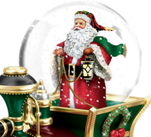 Load image into Gallery viewer, The Bradford Exchange Wonderland Express Miniature Snow Globe Collection: Santa Claus Comin&#39; To Town Christmas Decoration by Thomas Kinkade Issue #1 - RCE Global Solutions
