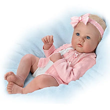 Load image into Gallery viewer, The Ashton - Drake Galleries Annika Perfect in Pink So Truly Real® Lifelike Baby Girl Doll Weighted Fully Poseable with Soft RealTouch® Vinyl Skin by Master Doll Artist Marissa May 18-inches - RCE Global Solutions
