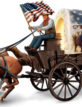 Load image into Gallery viewer, John Wayne Wagon Masterpiece Sculpture &quot;The Heart of America&quot; Home Decor - RCE Global Solutions
