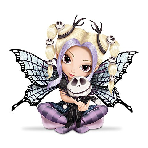 The Hamilton Collection The Spritely Fun with The Nightmare Before Christmas Collection Issue #1: "Jack" Fairy Figurine Handcrafted & Hand-painted Halloween Decoration by Jasmine Becket-Griffith 4-Inches