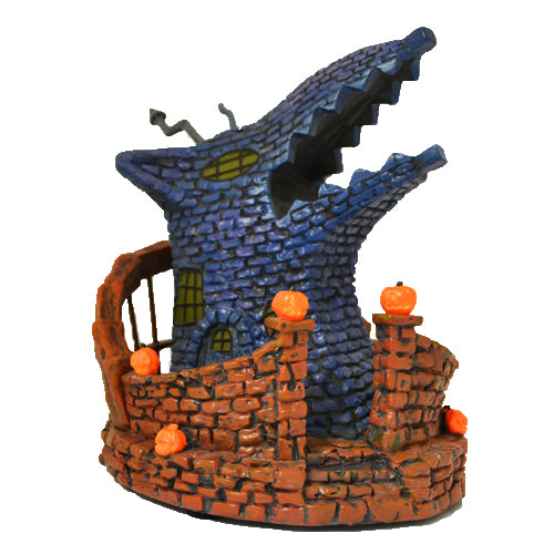 The Bradford Exchange Disney Nightmare Before Christmas Wolf House Black Light Hawthorne Village Issue #12