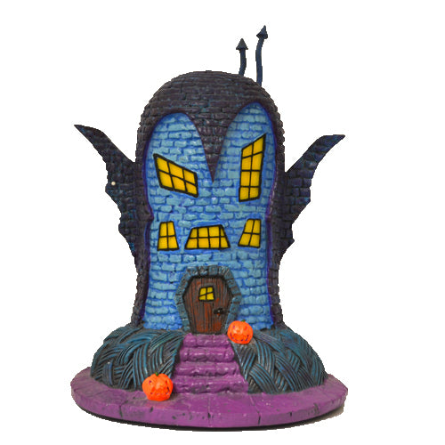 The Bradford Exchange Disney Nightmare Before Christmas Vampire House Black Light Hawthorne Village Issue #9