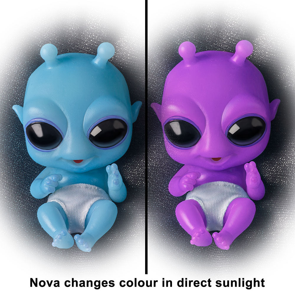 The Ashton - Drake Galleries Nova Out-of-This-World Alien Baby Doll Collection Miniature Alien Babies Handcrafted of TrueTouch® Authentic Silicone Dolls 4-inches - RCE Global Solutions