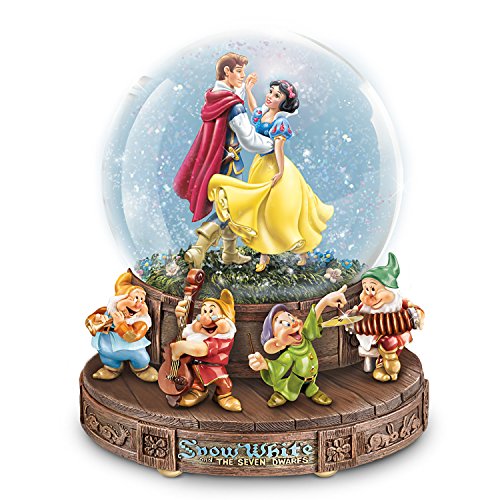 The Bradford Exchange Snow White Musical Glitter Globe with The Seven Dwarfs - RCE Global Solutions