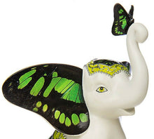 Load image into Gallery viewer, The Hamilton Collection Gracefully Green Butterfly and Elephant Figurine - RCE Global Solutions
