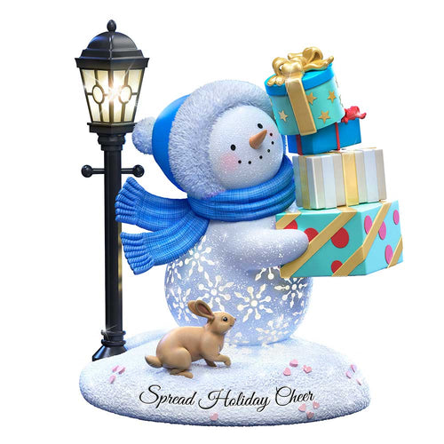 Bradford Exchange Sparkle Delights Snowman Sculpture - Spread Holiday Cheer #2 - RCE Global Solutions