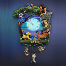 Load image into Gallery viewer, The Bradford Exchange Disney The Lion King Hakuna Matata Wall Clock with Music and Light Up Clock Face - RCE Global Solutions
