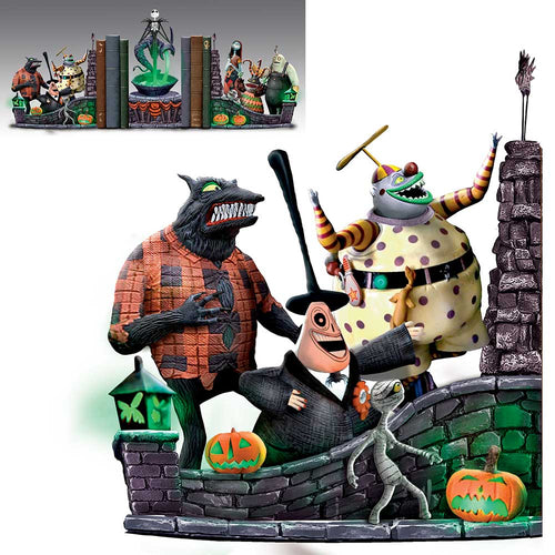 Nightmare Before Christmas Glow-in-the-Dark Bookends - Our Town Of Halloween - RCE Global Solutions
