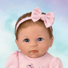 Load image into Gallery viewer, The Ashton - Drake Galleries Sparkle, Shimmer, And Shine! Baby Girl Doll Poseable Weighted Cloth Body and Hand Rooted Hair RealTouch® Vinyl Skin by Master Doll Artist, Linda Murray 18-inches - RCE Global Solutions
