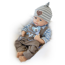 Load image into Gallery viewer, The Ashton - Drake Galleries Anton Baby Boy Doll In A Custom German Lederhosen Outfit with Pacifier Handcrafted So Truly Real® &amp; RealTouch® Vinyl Skin Baby Doll by Linda Murray 18-inches - RCE Global Solutions
