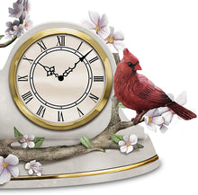 Load image into Gallery viewer, The Bradford Exchange Nature&#39;s Timeless Moments Sculpted Songbird Desktop Clock &amp; Weather Barometer - RCE Global Solutions
