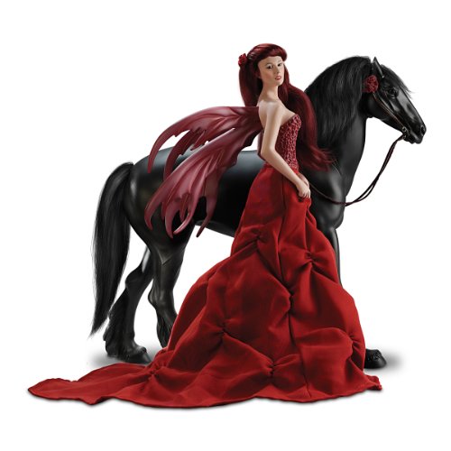 The Ashton - Drake Galleries Nene Thomas Echoes Of Autumn Fantasy Fairy Doll and Horse Stallion Figurine by Cindy McClure 15