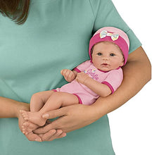 Load image into Gallery viewer, The Ashton - Drake Galleries Cuddle Cutie Lifelike So Truly Real® Baby Girl Doll and Pillow Set Weighted Fully Poseable with Soft RealTouch® Vinyl Skin by Master Doll Artist Violet Parker 17&quot;-Inches - RCE Global Solutions
