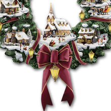 Load image into Gallery viewer, The Hamilton Collection Thomas Kinkade Victorian Christmas Village Wreath - RCE Global Solutions
