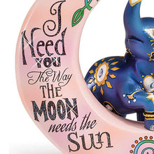 Load image into Gallery viewer, The Hamilton Collection I Need You The Way The Moon Needs The Stars Cosmic Elephant and Moon Figurine Collection by Blake Jensen 4&quot;W x 4.5&quot;H - RCE Global Solutions
