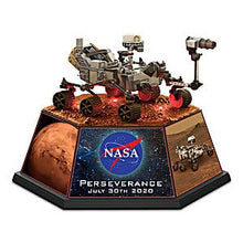 Load image into Gallery viewer, The Bradford Exchange Perseverance 2020 Mars Rover Illuminated Sculpture Featuring Adjustable Accessories Including Extendable Robotic Arm &amp; Fully-Rotating Replica Camera Mount - RCE Global Solutions
